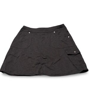 Kuhl Women's Small Dark Gray Skort Gorpcore Outdoors Hiking Practical Activewear